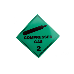 Compressed Gas Label - Magnetic